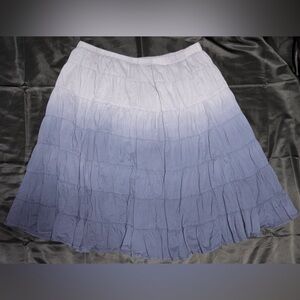 Elegant Ombre Blue Skirt
